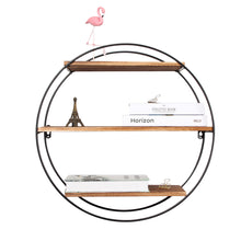 Load image into Gallery viewer, 3 Tier Geometric Circle Wall Shelves
