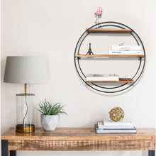 Load image into Gallery viewer, 3 Tier Geometric Circle Wall Shelves