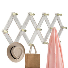 Load image into Gallery viewer, Wooden Expandable Coat Rack with 13 Hooks