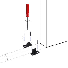 Load image into Gallery viewer, 2pcs Barn Door Floor Guide - Floor Mounted