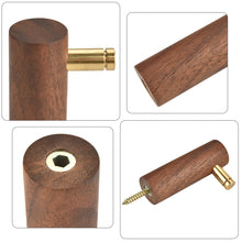 Load image into Gallery viewer, 2 pcs Wooden Wall Hooks - Walnut